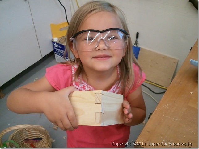 My four year-old Hayden with dovetail joint #3.