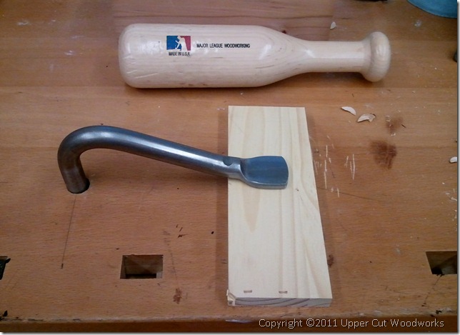 Upper Cut Woodworks Grammercy Holdfast Fits in Bench Perfectly