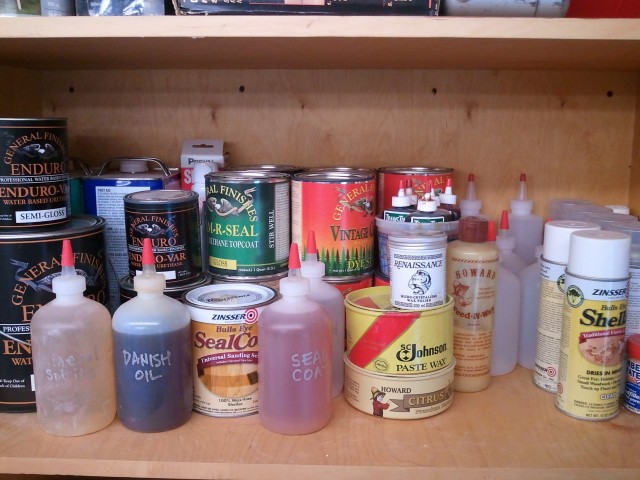 Organized Finishing Shelf