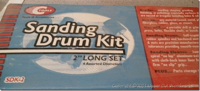 Sanding drum kit for your drill press. $10.