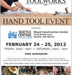 Lie-Nielsen Seattle Hand Tool Flyer
