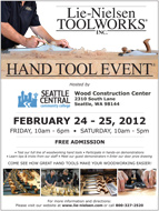 Lie-Nielsen Seattle Hand Tool Flyer Lie-Nielsen Seattle Hand Tool Flyer