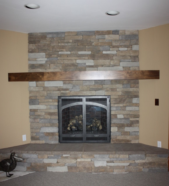 Stavoe Family Room Walnut Mantel